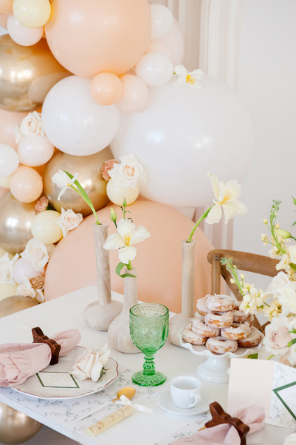 Floral French Cafe girl's birthday Inspiration