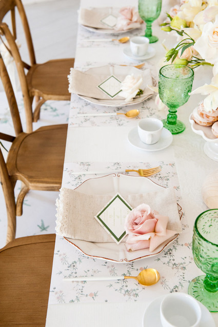 Floral French Cafe girl's birthday Inspiration