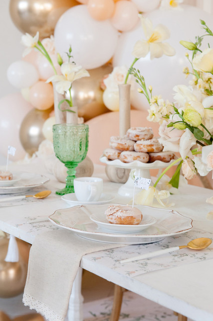 Floral French Cafe girl's birthday Inspiration