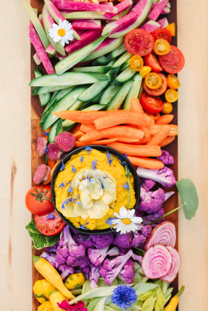 Spring crudités boards