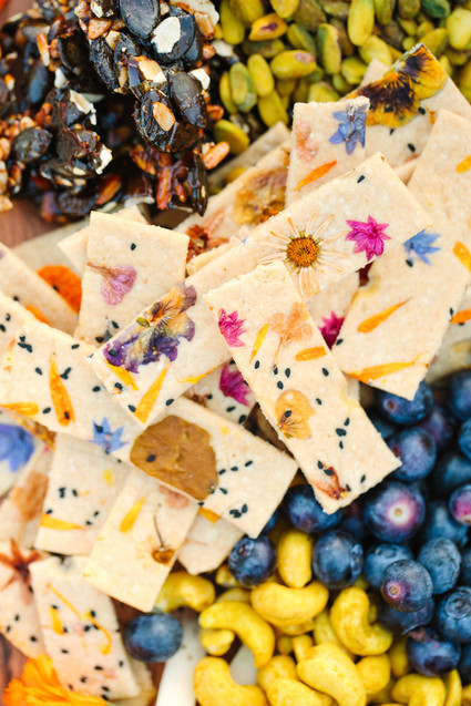 Edible floral cookies
