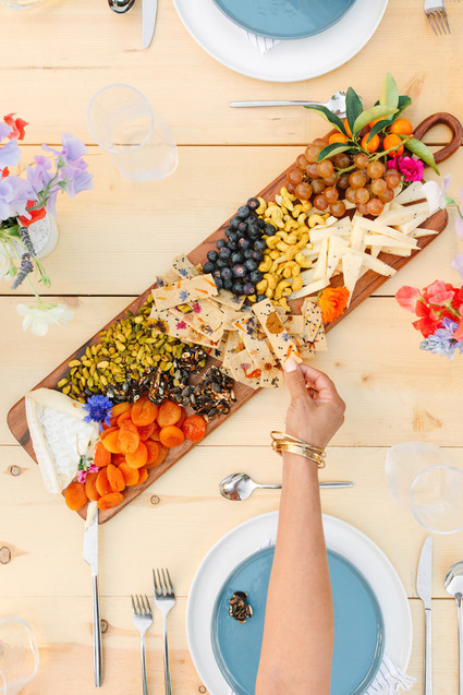 Bright Spring crudités boards