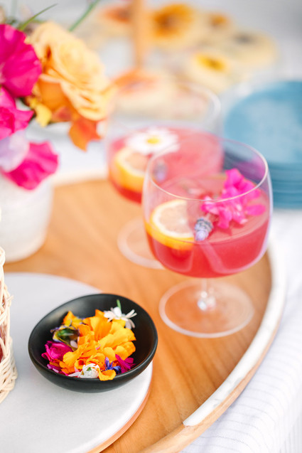 Bright spring cocktail