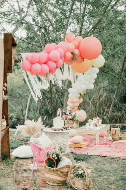 Rainbow alpaca girl's birthday party for twins Inspiration