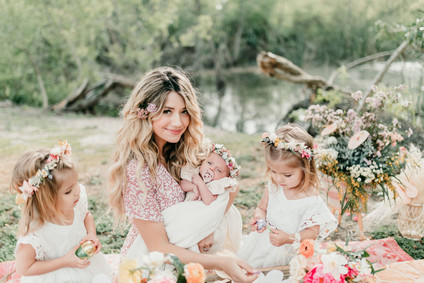 Rainbow alpaca girl's birthday party for twins