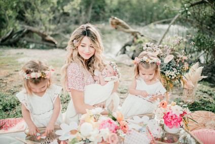 Rainbow alpaca girl's birthday party for twins