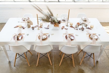 Natural tone modern Wabi Sabi wedding ideas