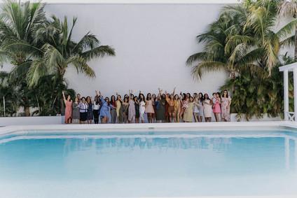 All white olive branch bridal shower with an epic grazing table