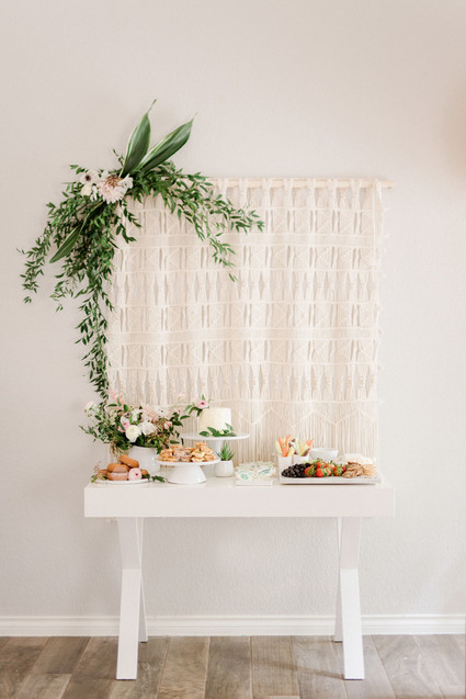 Botanical themed girl's baby shower