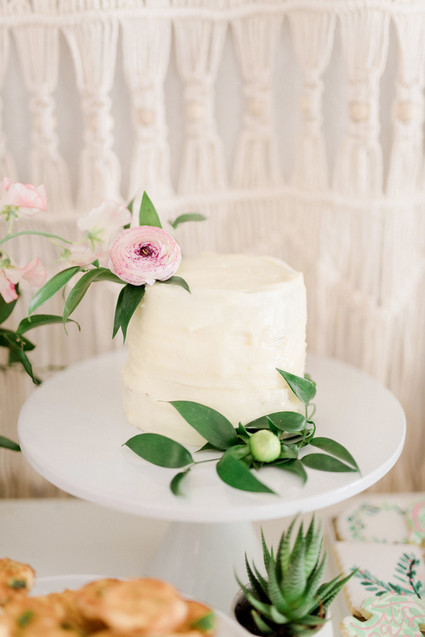 Botanical themed girl's baby shower