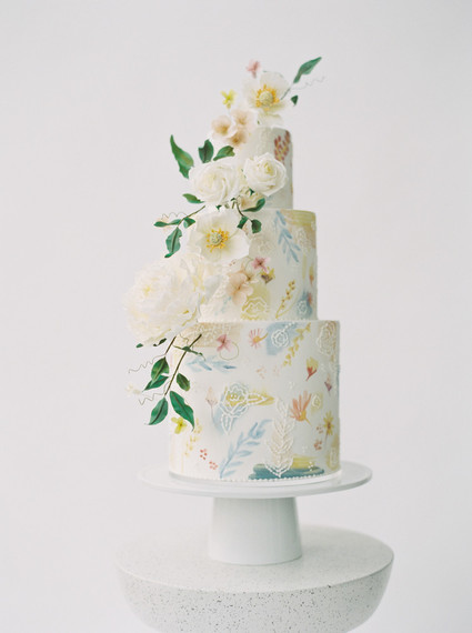 Delicate painterly spring wedding ideas