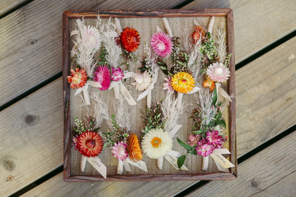 strawflower boutonnieres