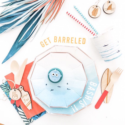 Baby shark themed 1st birthday party