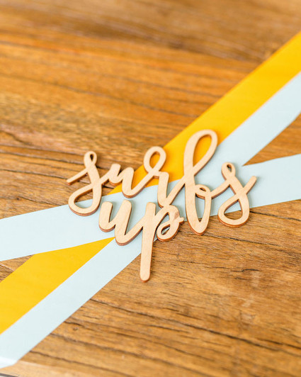 Surf themed 1st birthday party