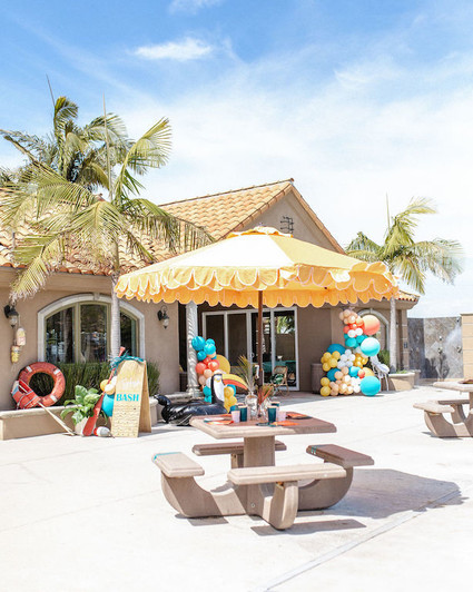 Surf themed 1st birthday party