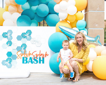 Surf themed 1st birthday party