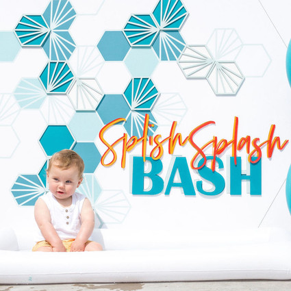Surf themed 1st birthday party