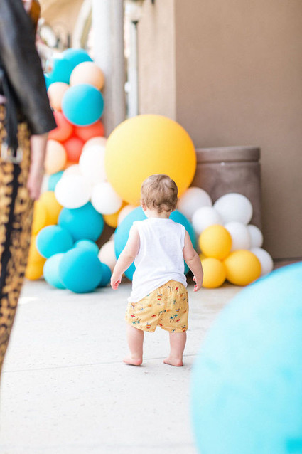 Surf themed 1st birthday party