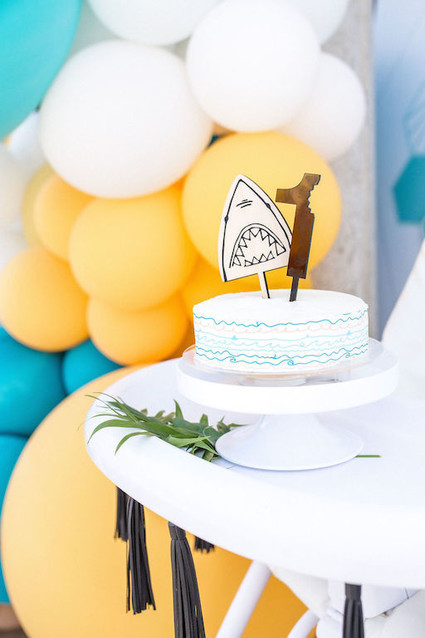Surf themed 1st birthday party