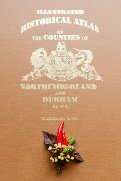 Farm to table summer wedding with pops of red and a PARADE