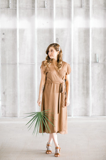 Marigold and grey modern tropical wedding ideas