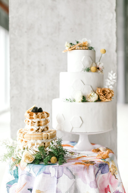 Waffle wedding cake! Inspiration
