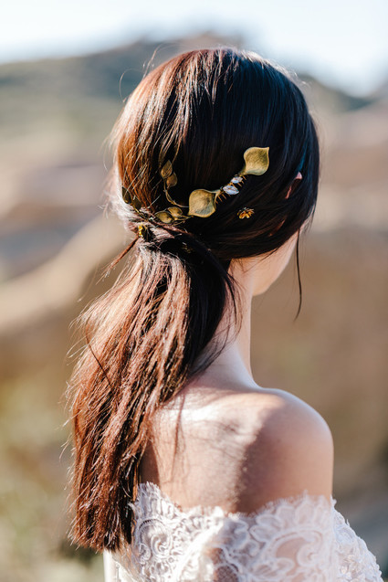 Boho bridal vibes at Vasquez Rocks