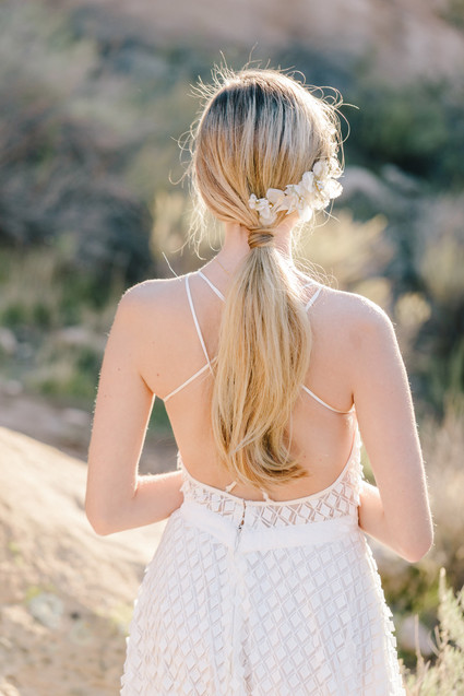 Boho bridal vibes at Vasquez Rocks