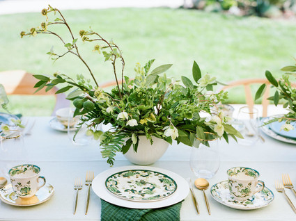 High tea backyard baby shower with baby animals