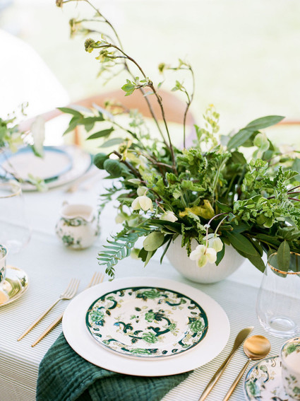 High tea backyard baby shower with baby animals