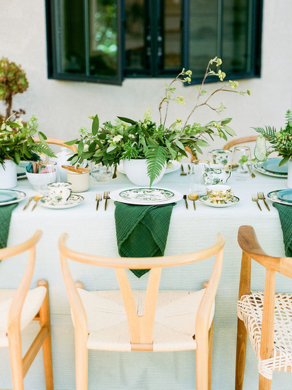 High tea backyard baby shower with baby animals