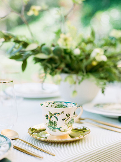 High tea backyard baby shower with baby animals