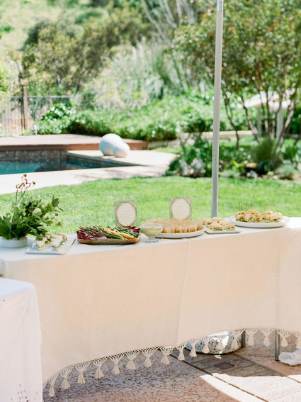 High tea backyard baby shower with baby animals