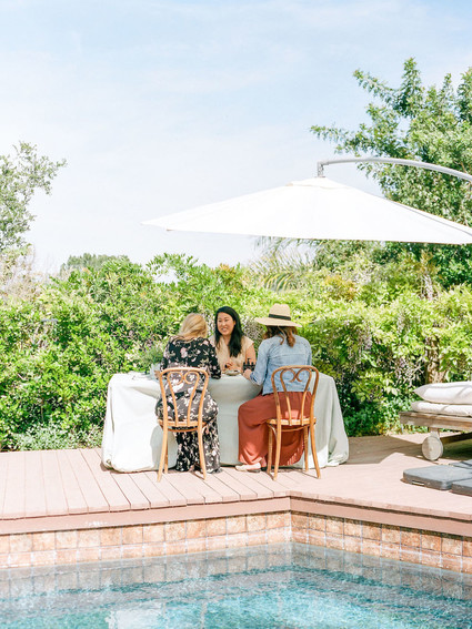 High tea backyard baby shower with baby animals