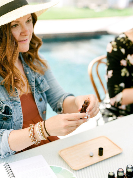 High tea backyard baby shower with baby animals