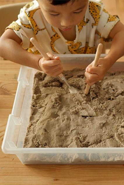 Natural dinosaur themed 3rd birthday