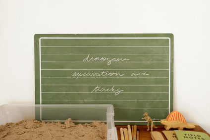 Natural dinosaur themed 3rd birthday