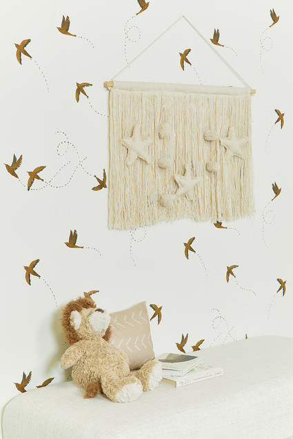 Rylee + Cru wallpaper | neutral nursery and kids room ideas on 100 Layer Cakelet