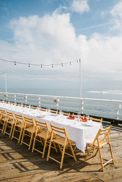 Malibu beach dinner
