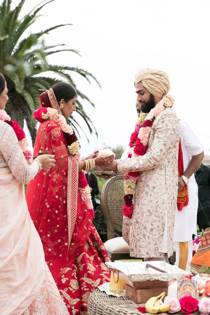 Colorful luxe Indian wedding at Bacara in Santa Barbara