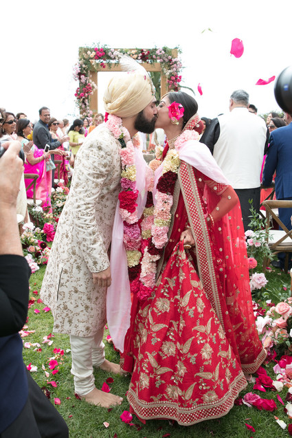Colorful luxe Indian wedding at Bacara in Santa Barbara