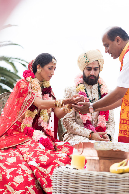 Colorful luxe Indian wedding at Bacara in Santa Barbara