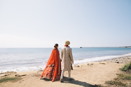 Colorful luxe Indian wedding at Bacara in Santa Barbara