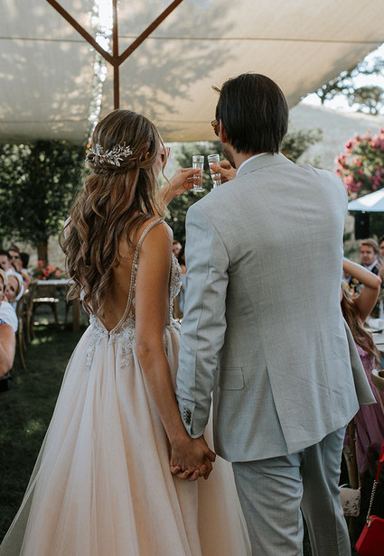 A rustic barn wedding at Red Barn Ranch inspired by berries and summer flowers
