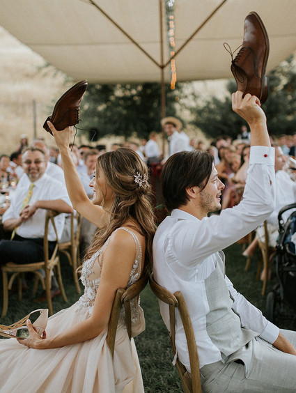 A rustic barn wedding at Red Barn Ranch inspired by berries and summer flowers Inspiration