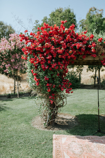 A rustic barn wedding at Red Barn Ranch inspired by berries and summer flowers