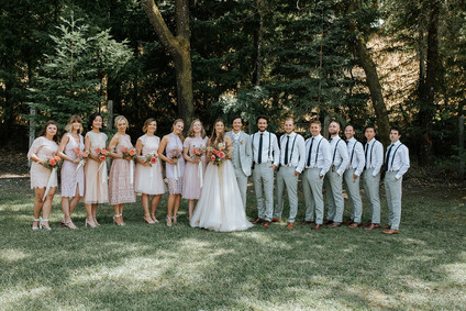 A rustic barn wedding at Red Barn Ranch inspired by berries and summer flowers Inspiration