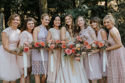 A rustic barn wedding at Red Barn Ranch inspired by berries and summer flowers Inspiration