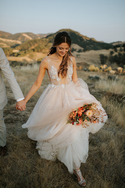 A rustic barn wedding at Red Barn Ranch inspired by berries and summer flowers