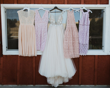 A rustic barn wedding at Red Barn Ranch inspired by berries and summer flowers Inspiration